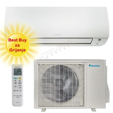 DAIKIN KLIMA UREĐAJ FTXTP25A/RXTP25A - optimiziran za grijanje