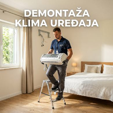 DEMONTAŽA KLIMA UREĐAJA SNAGE DO 4,5 kW