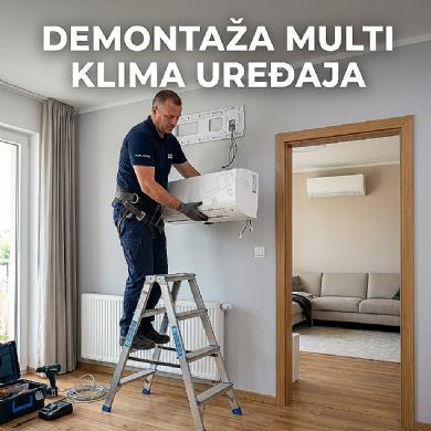 DEMONTAŽA MULTI-SPLIT KLIMA UREĐAJA TRIJAL