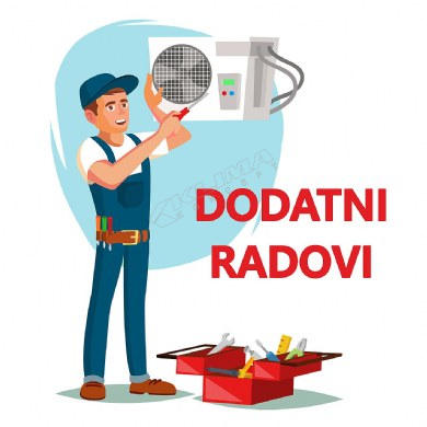 DODATNA FRIGO I ELEKTRO INSTALACIJA za klime snage 5 do 7 kW