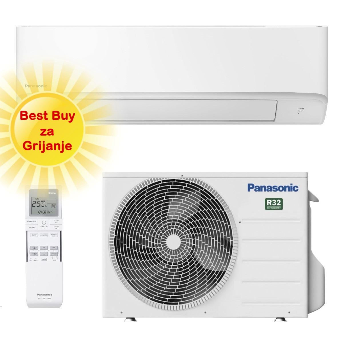 Panasonic Klima Uređaj 5Kw Kit-Tz50Cke - Optimiziran Za Grijanje