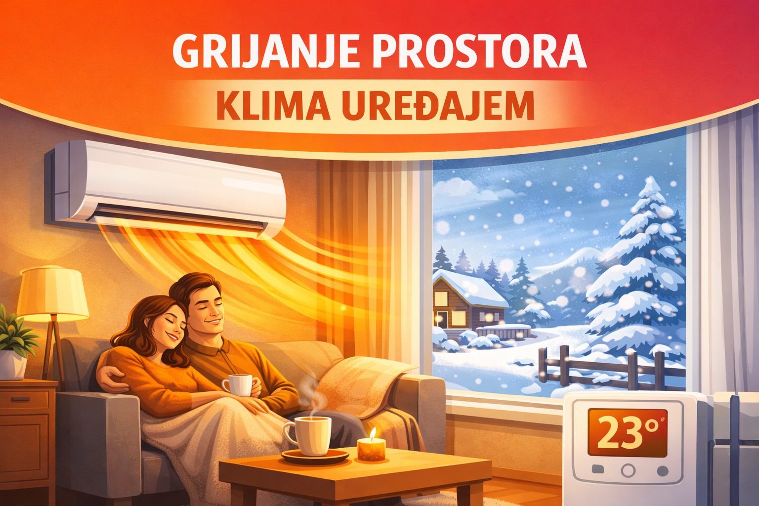 GRIJANJE PROSTORA KLIMA UREĐAJEM