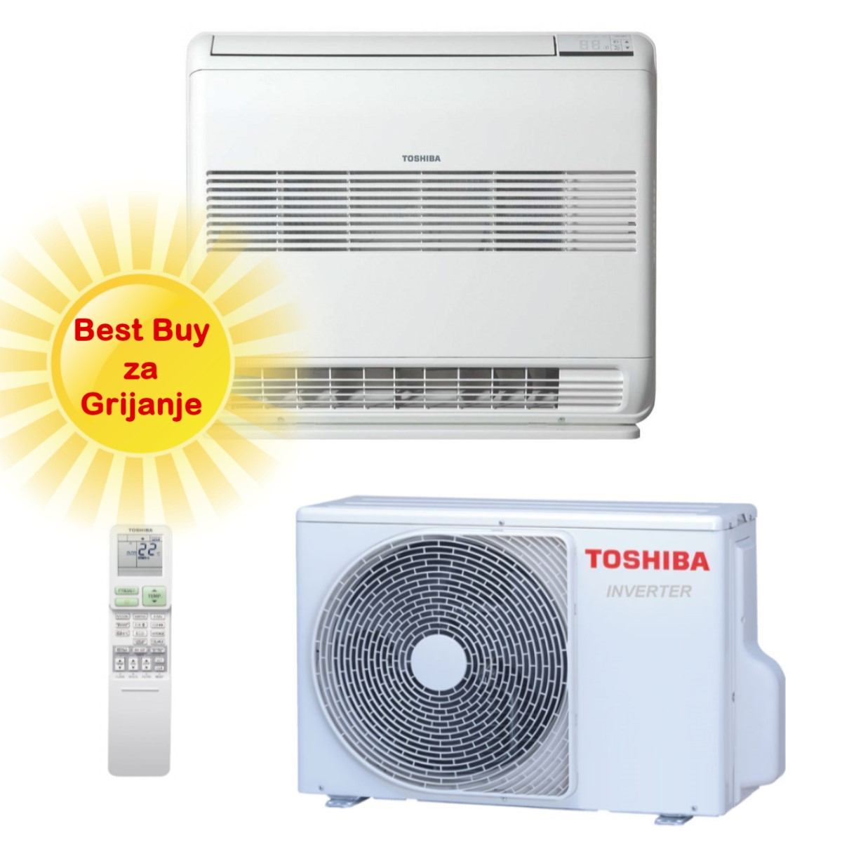 Toshiba Klima Uređaj 2,5Kw Ras-B10J2Fvg-E/Ras-10J2Avsg-E