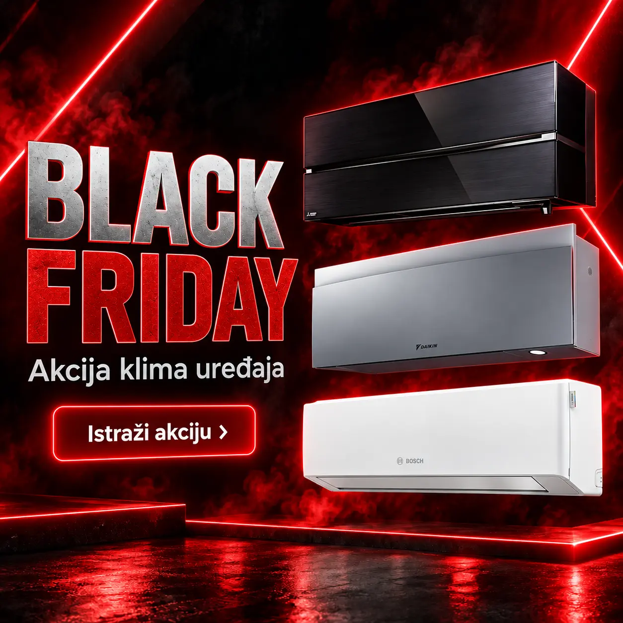 Black Friday 2026. – Najveći popusti na klima uređaje i dizalice topline