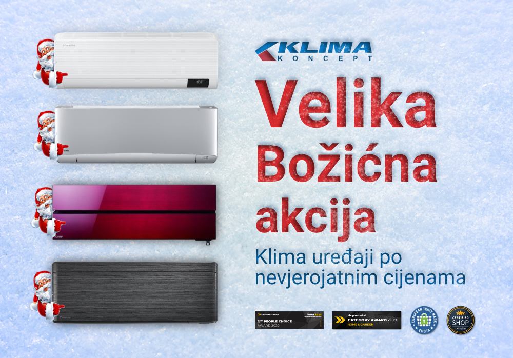 VELIKA BOŽIĆNA AKCIJA KLIMA UREĐAJA