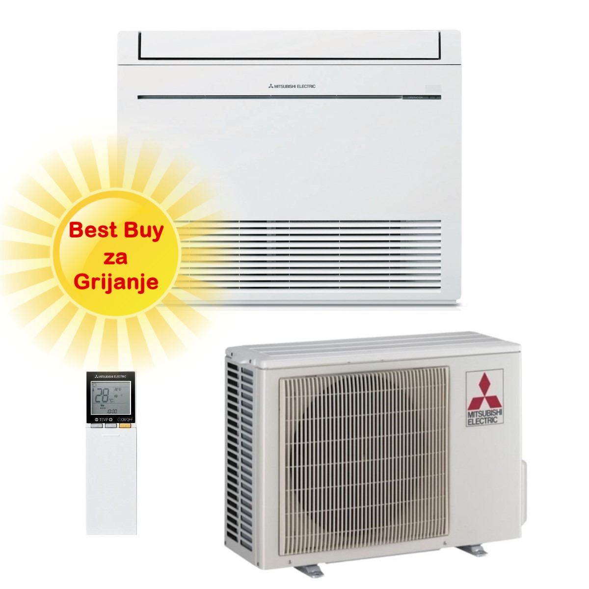 Mitsubishi Electric Klima Uređaj 2,5Kw Mfz-Kt25Vg/Suz-M25Va
