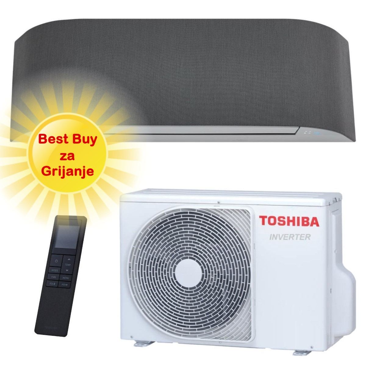 Toshiba Klima Uređaj 3,5Kw Ras-B13N4Kvrg-E/Ras-13J2Avsg-E
