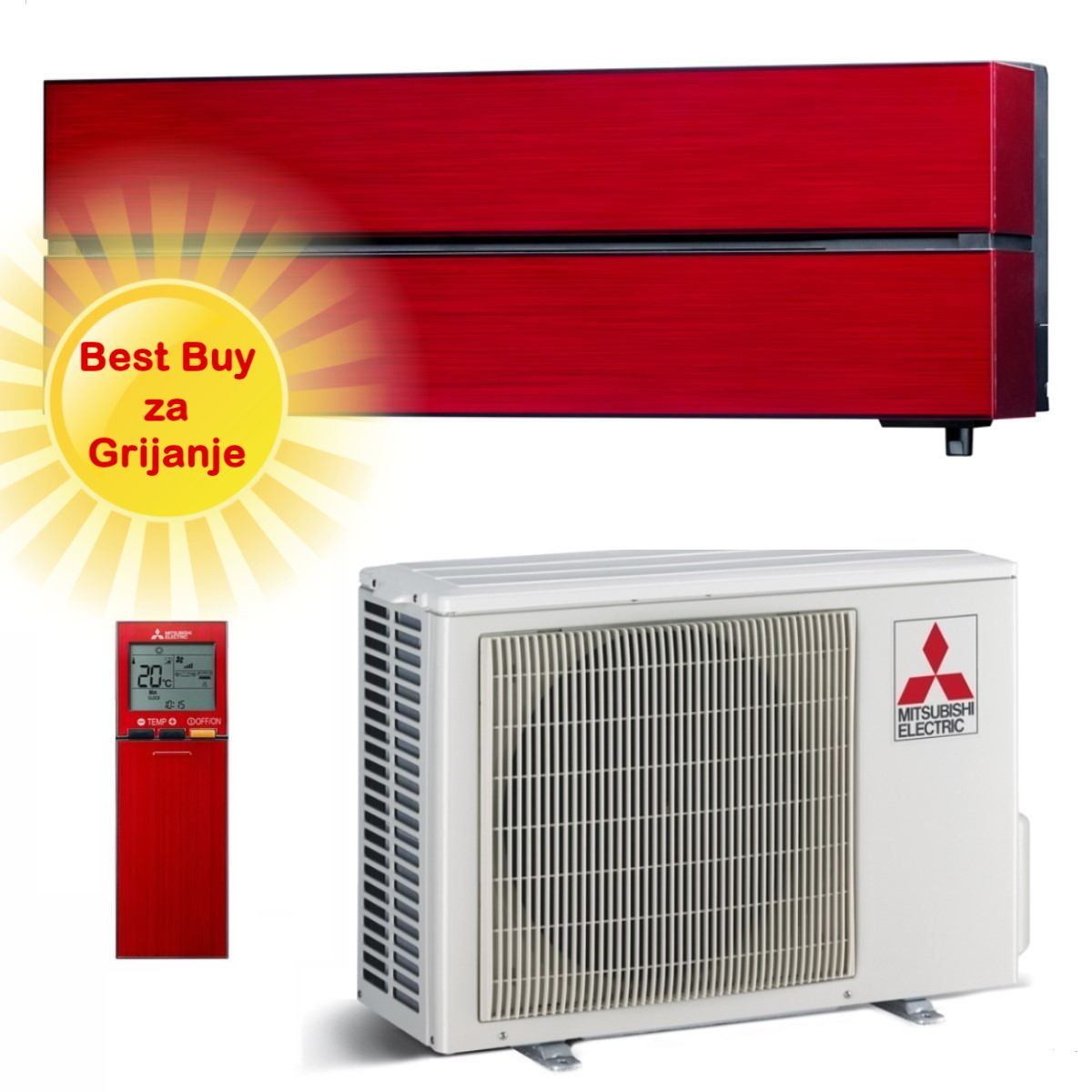 Mitsubishi Electric Klima Uređaj 3,5Kw Msz-Ln35Vgr/Muz-Ln35Vg R-