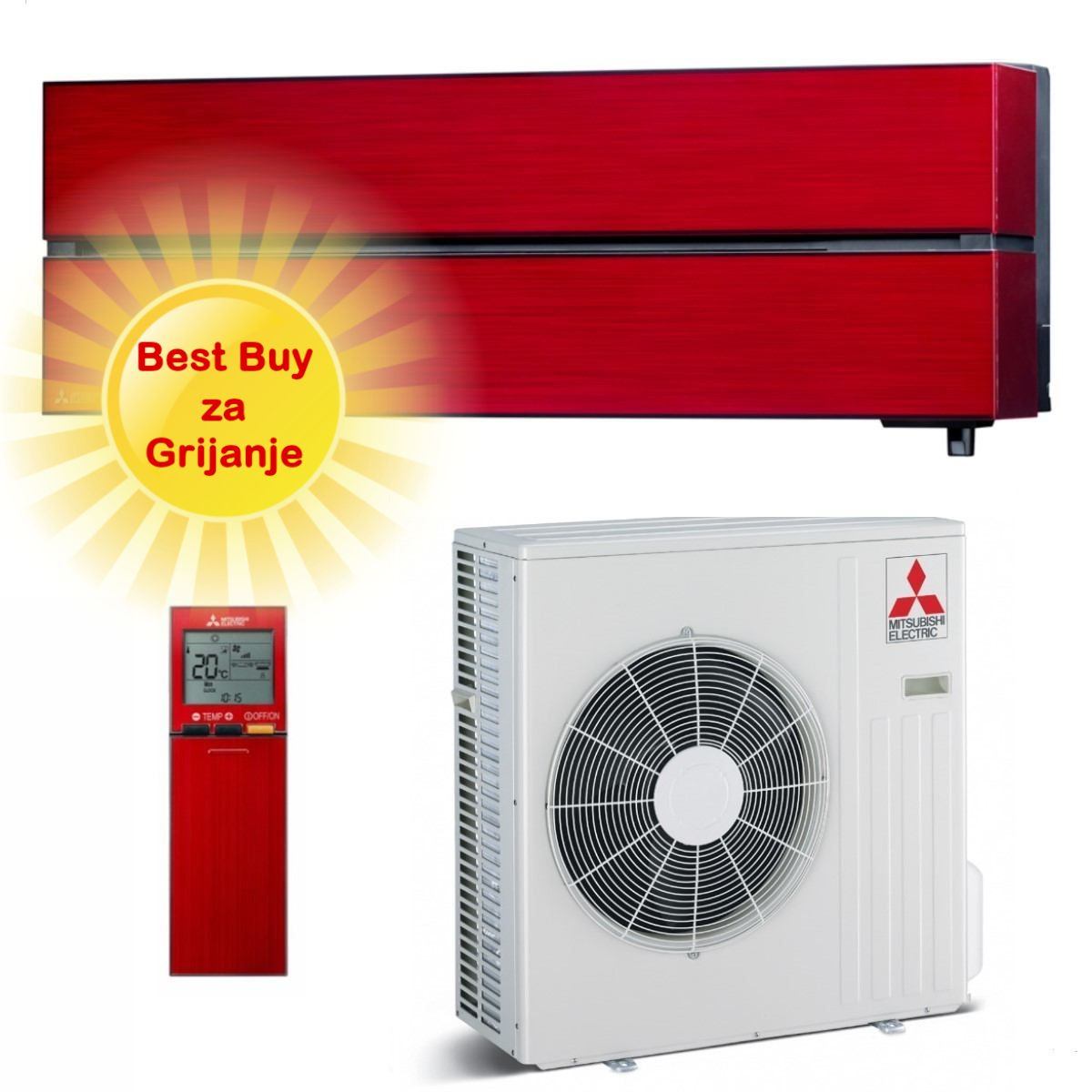 Mitsubishi Electric Klima Uređaj 6,1Kw Msz-Ln60Vgr/Muz-Ln60Vg R-