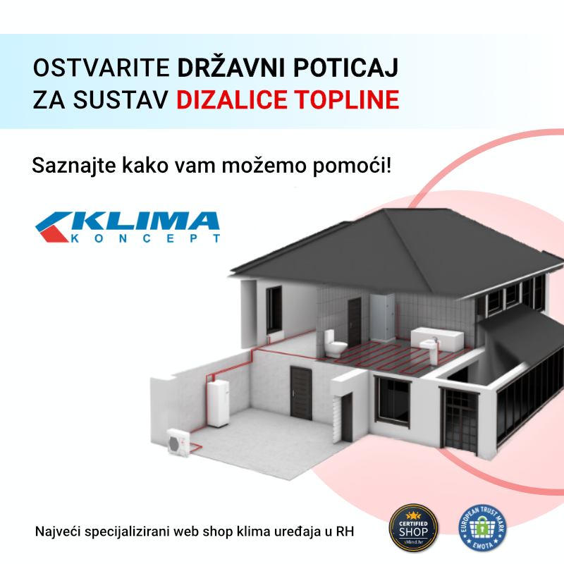 Ostvarite državni poticaj za sustav dizalice topline - Saznajte kako vam možemo pomoći!