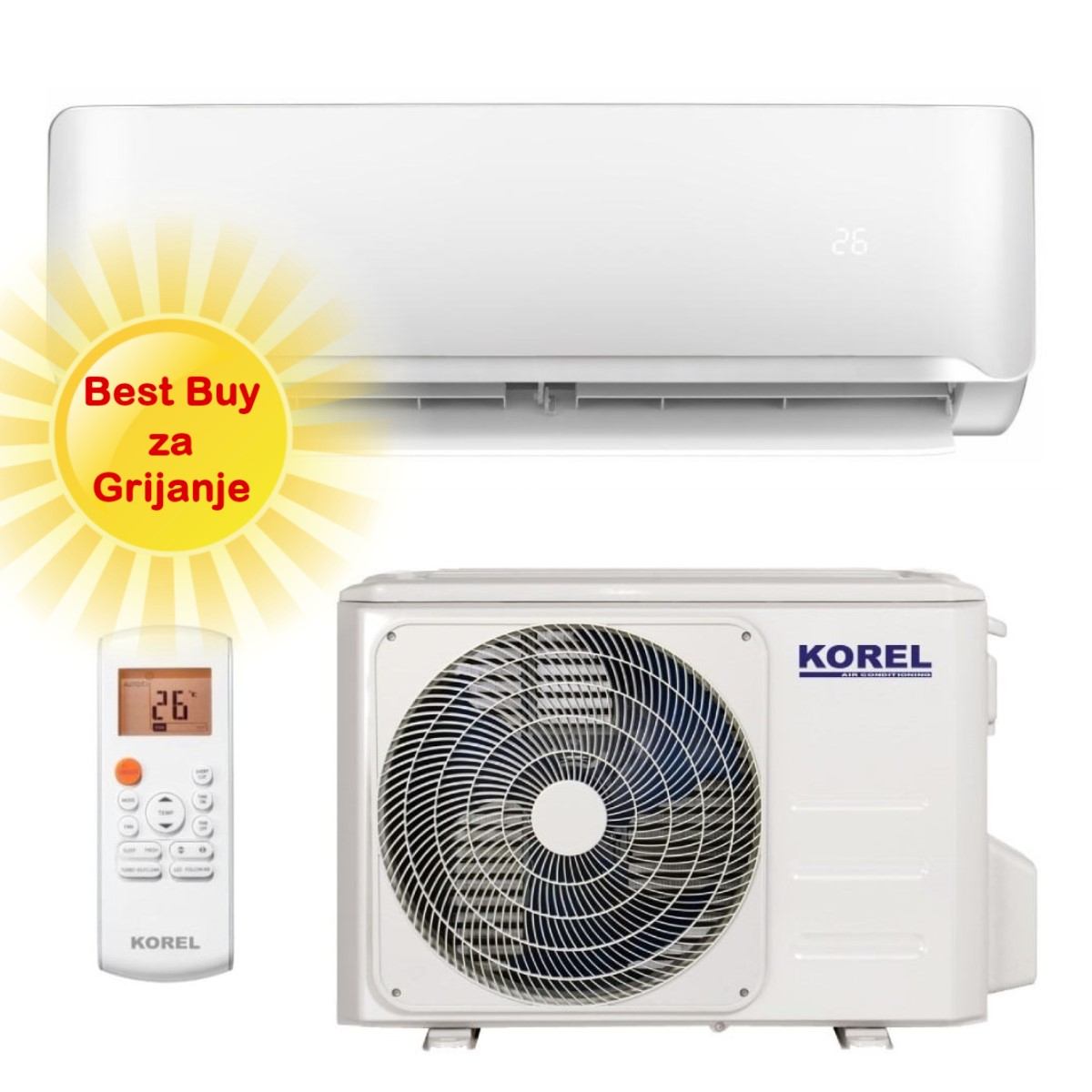 Korel Klima Uređaj 5,3Kw Kma32-18Fnx-G/Kma32-18Fn8-G