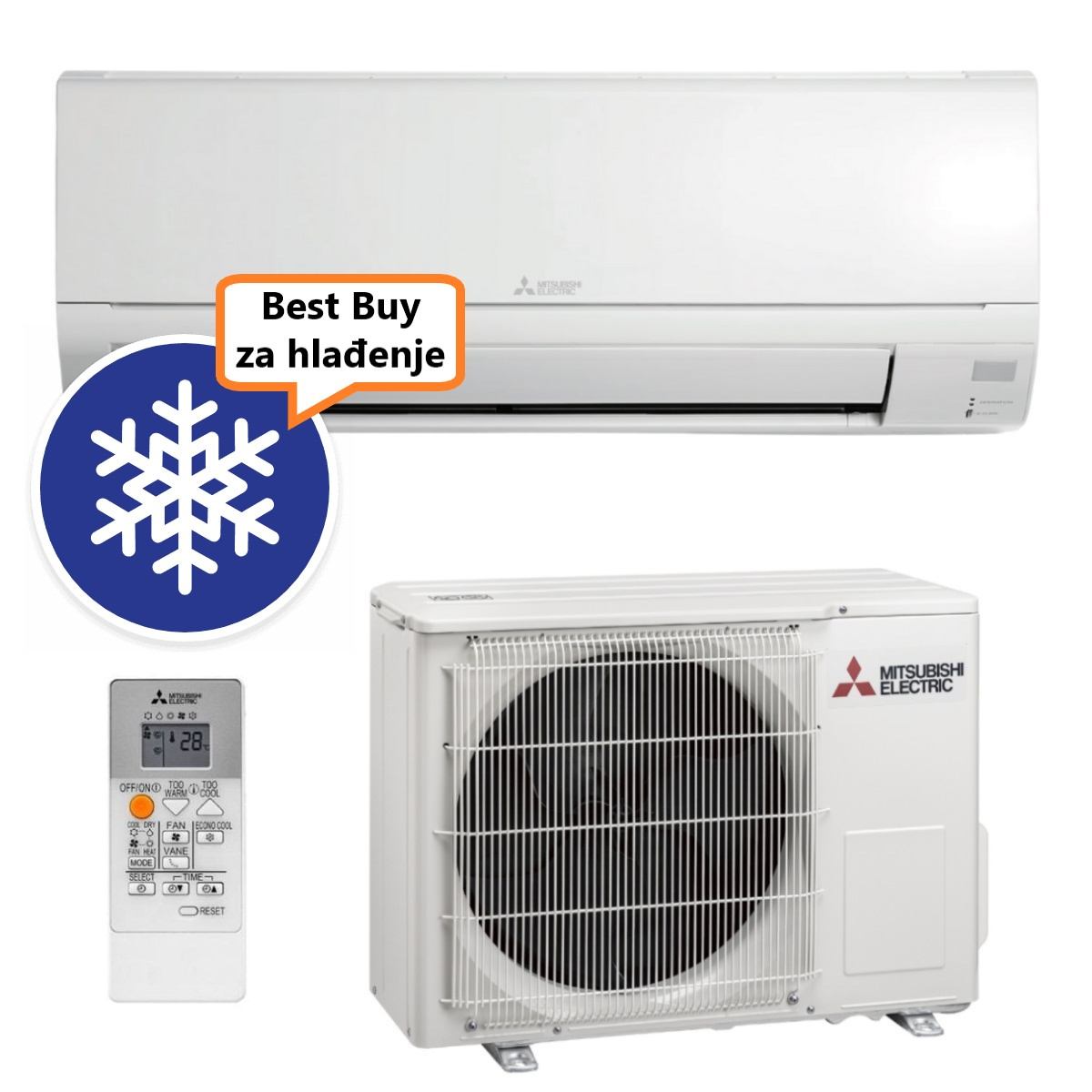 Mitsubishi Electric Kit climatizzatore monosplit 18000 A++/A