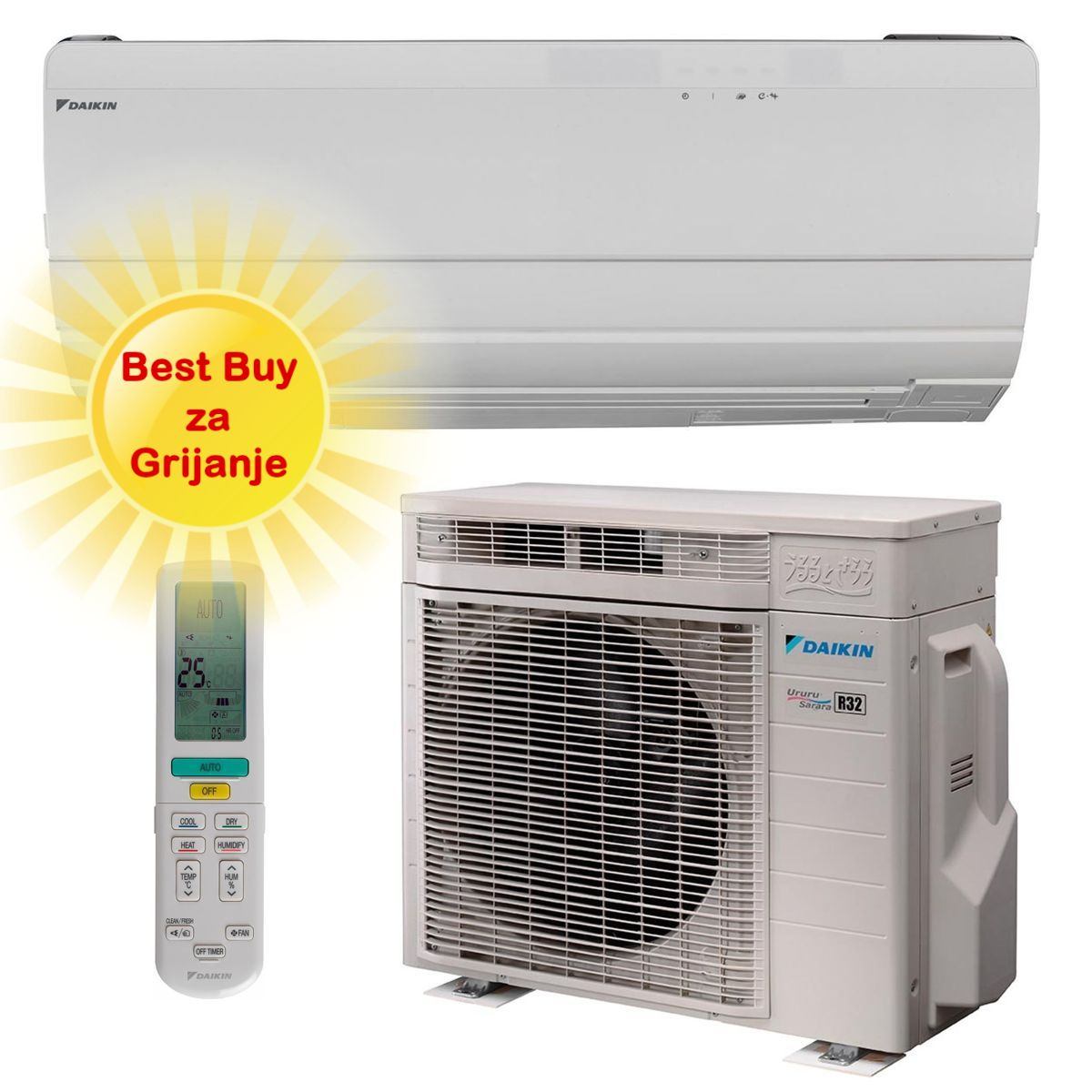 Daikin Klima Uređaj 2,5Kw Ftxz25N/Rxz25N R-32