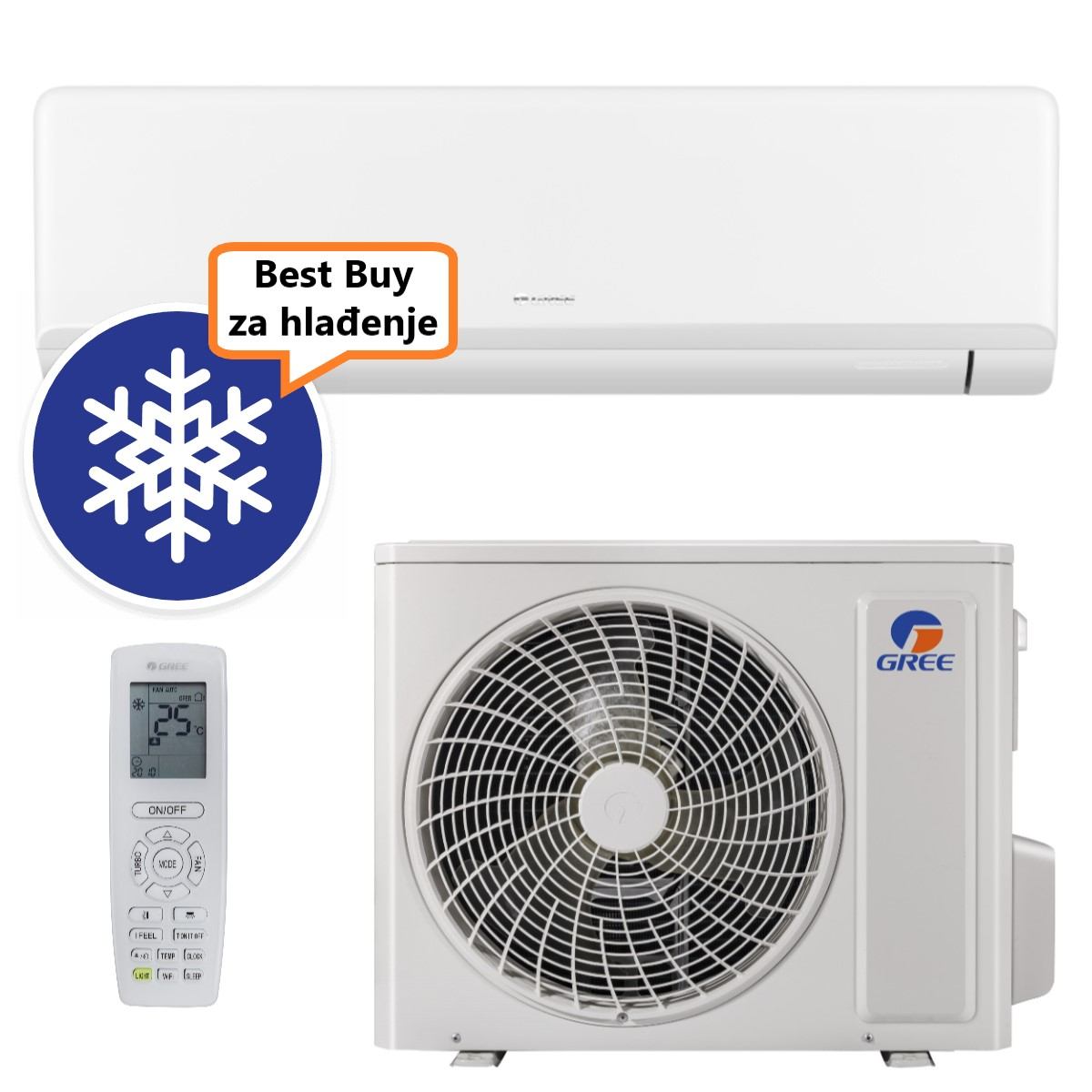 Gree Klima Uređaj 6,2Kw Gwh24Awexf/Gwh24Atdxe