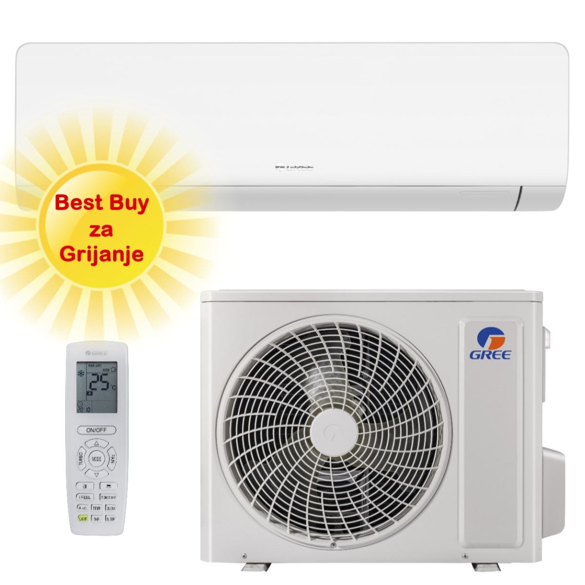 Gree Klima Uređaj 3,51Kw Gwh12Awcxd/Gwh12Awcxd