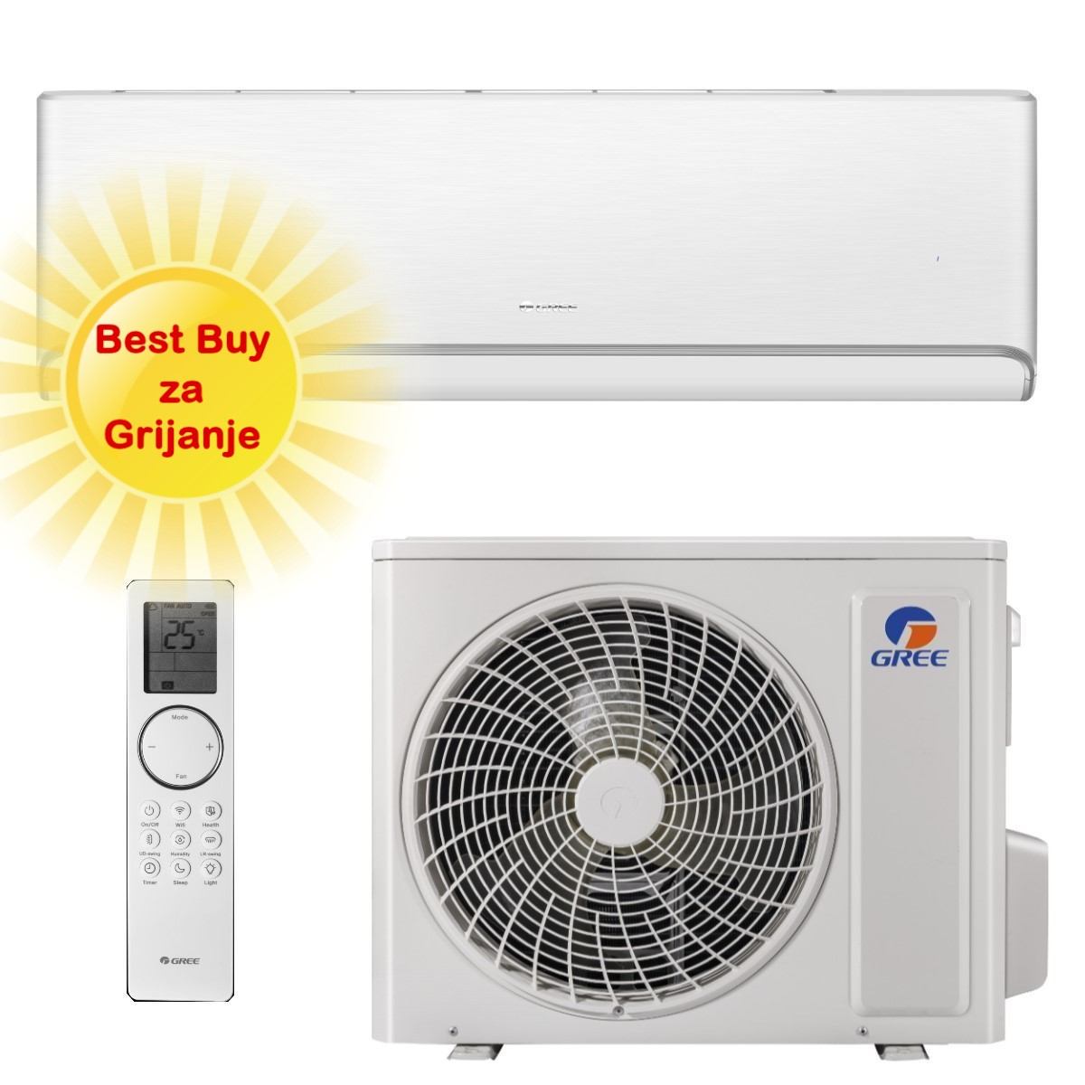 Gree Klima Uređaj 3,5Kw Gwh12Avcxd