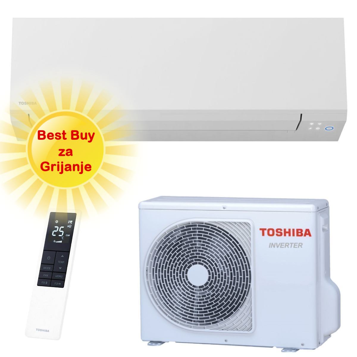 Toshiba Klima Uređaj 6,1Kw Ras-B22G3Kvsg-E/Ras-22J2Avsg-E1 - Opt