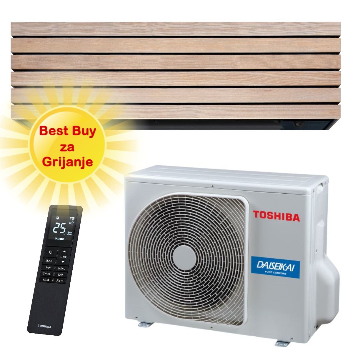 Toshiba Klima Uređaj 3,5Kw Ras-B13S4Kvdg-E/Ras-13S4Avpg-E