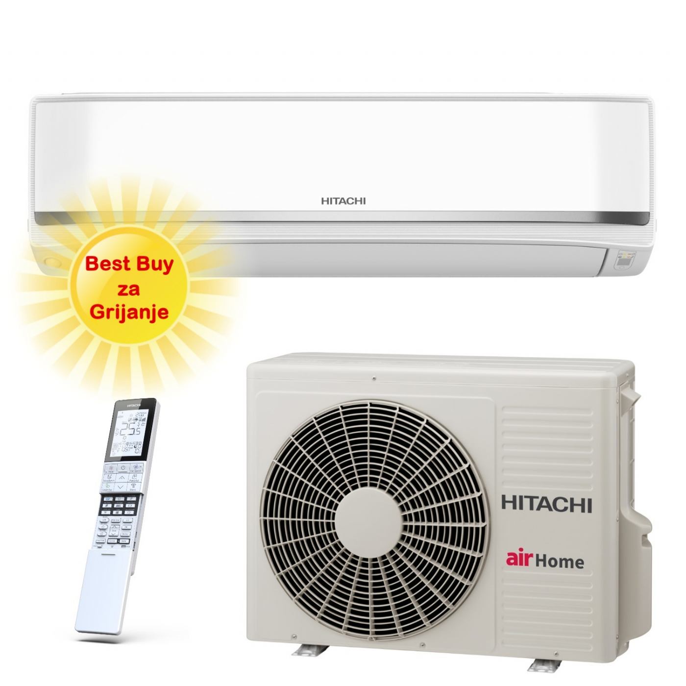 Hitachi Klima Uređaj 5Kw Rac-Xj50Whae/Rak-Xj50Rhae