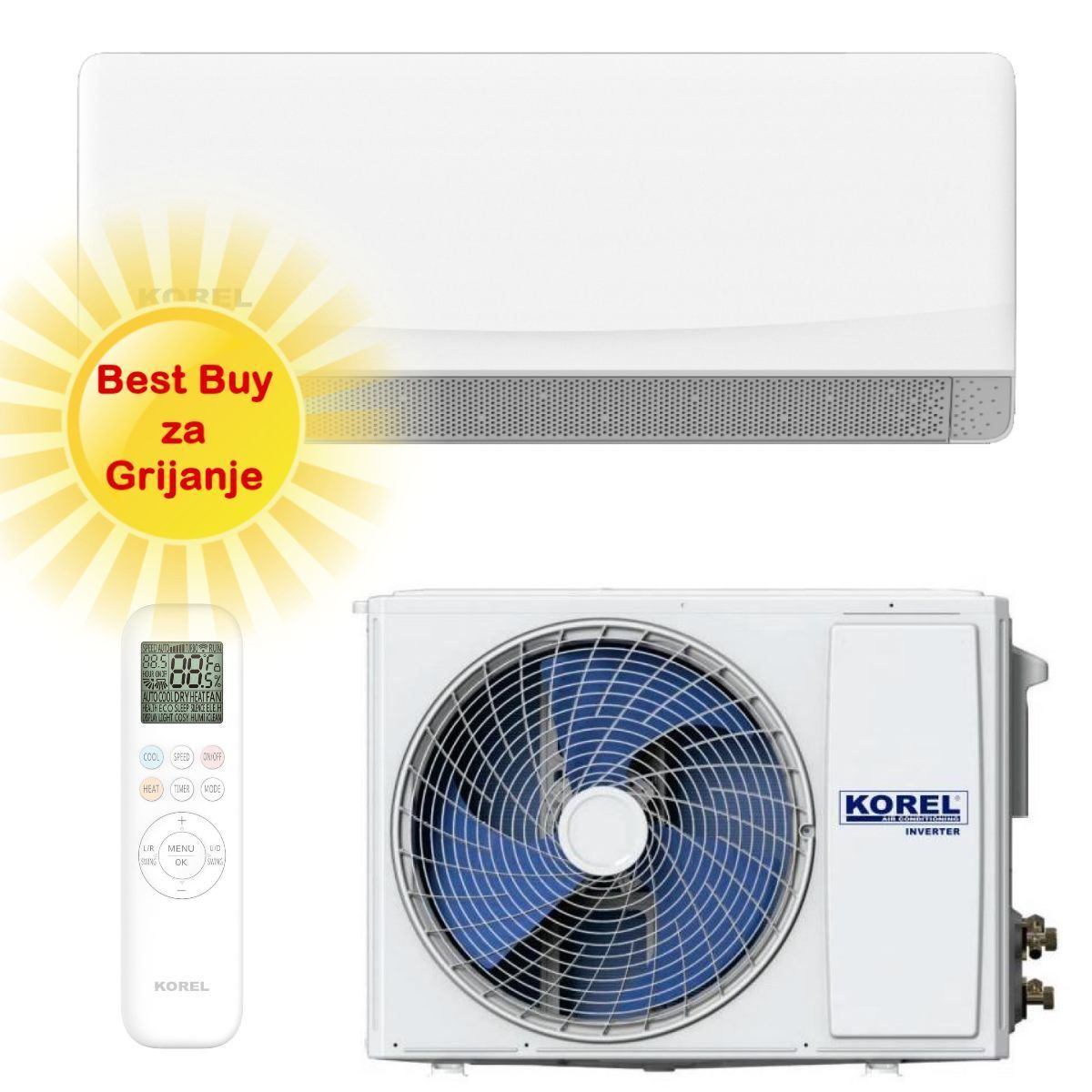 Korel Klima Uređaj 5,4Kw Ksame-18Dceg