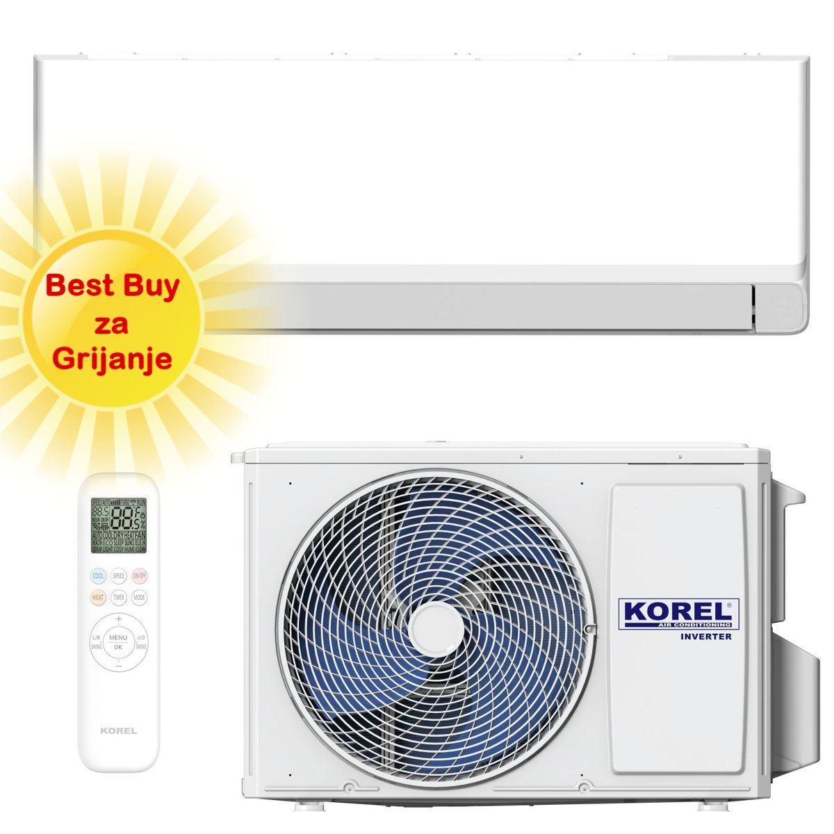 Korel Klima Uređaj 5,4Kw Ksaz-18Dceg