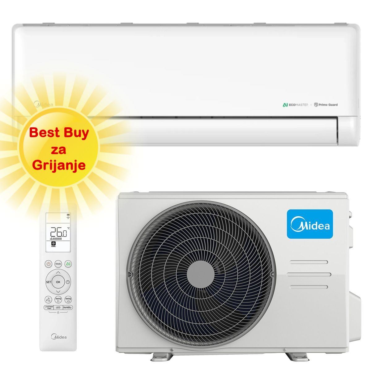 Midea Klima Uređaj 5Kw Ez-18Rd6-I/Mx4H-18Rd6H-O