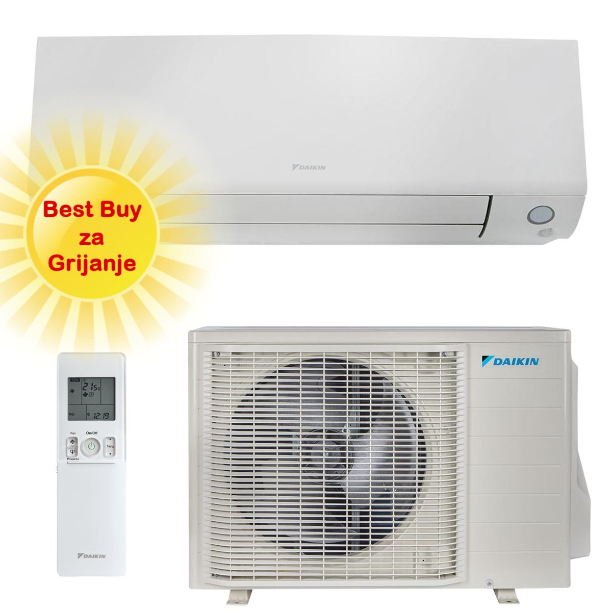 Daikin Klima Uređaj 3Kw Ftxtm30A/Rxtm30A - Optimiziran Za Grijan