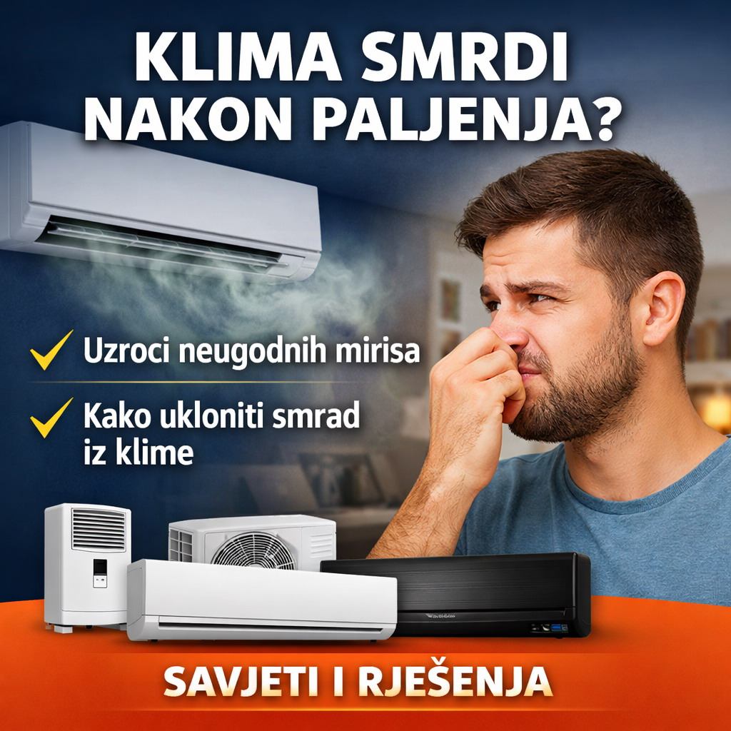 Klima smrdi nakon paljenja – zašto se to događa i kako riješiti mirise
