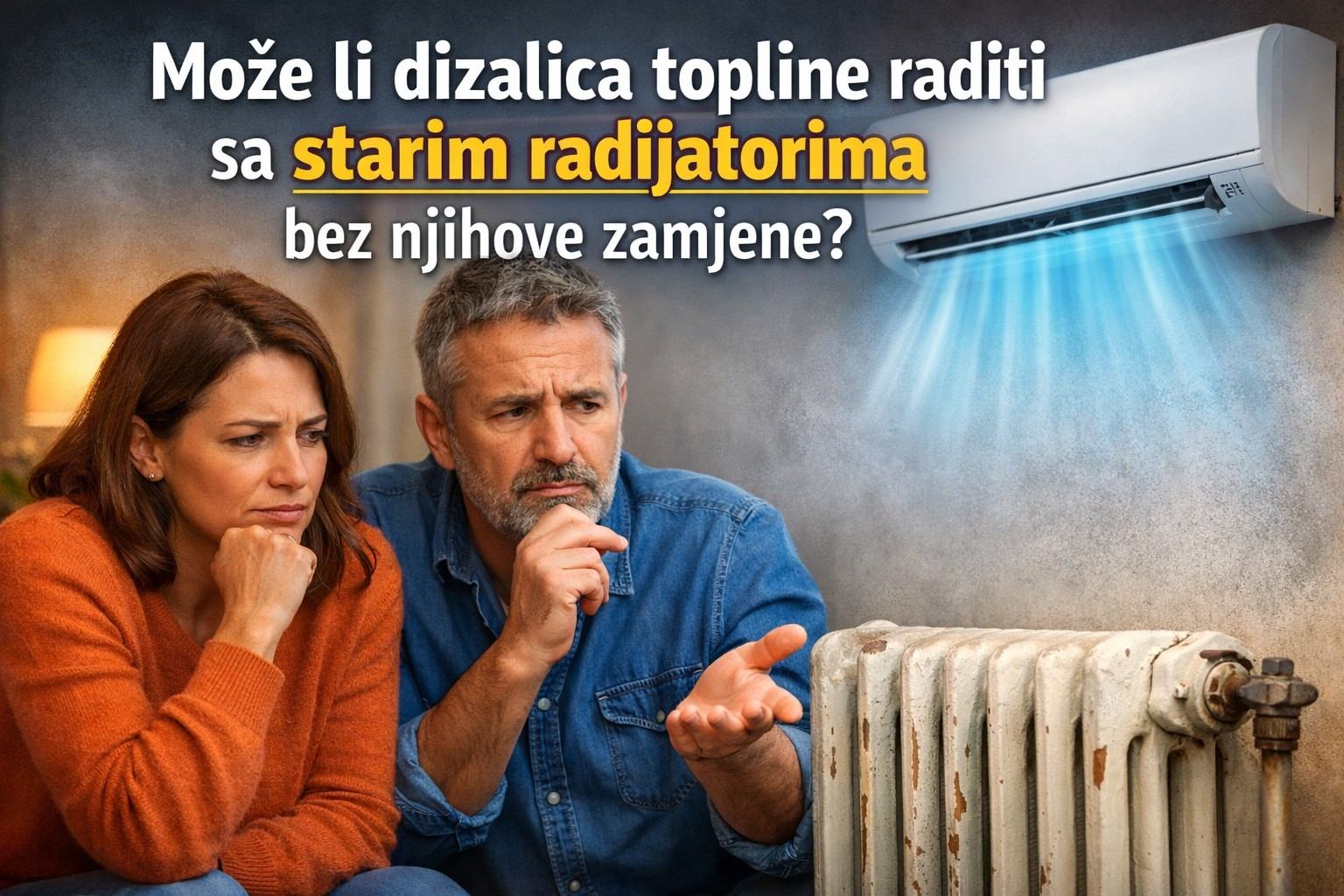 Može li dizalica topline raditi sa starim radijatorima bez njihove zamjene?
