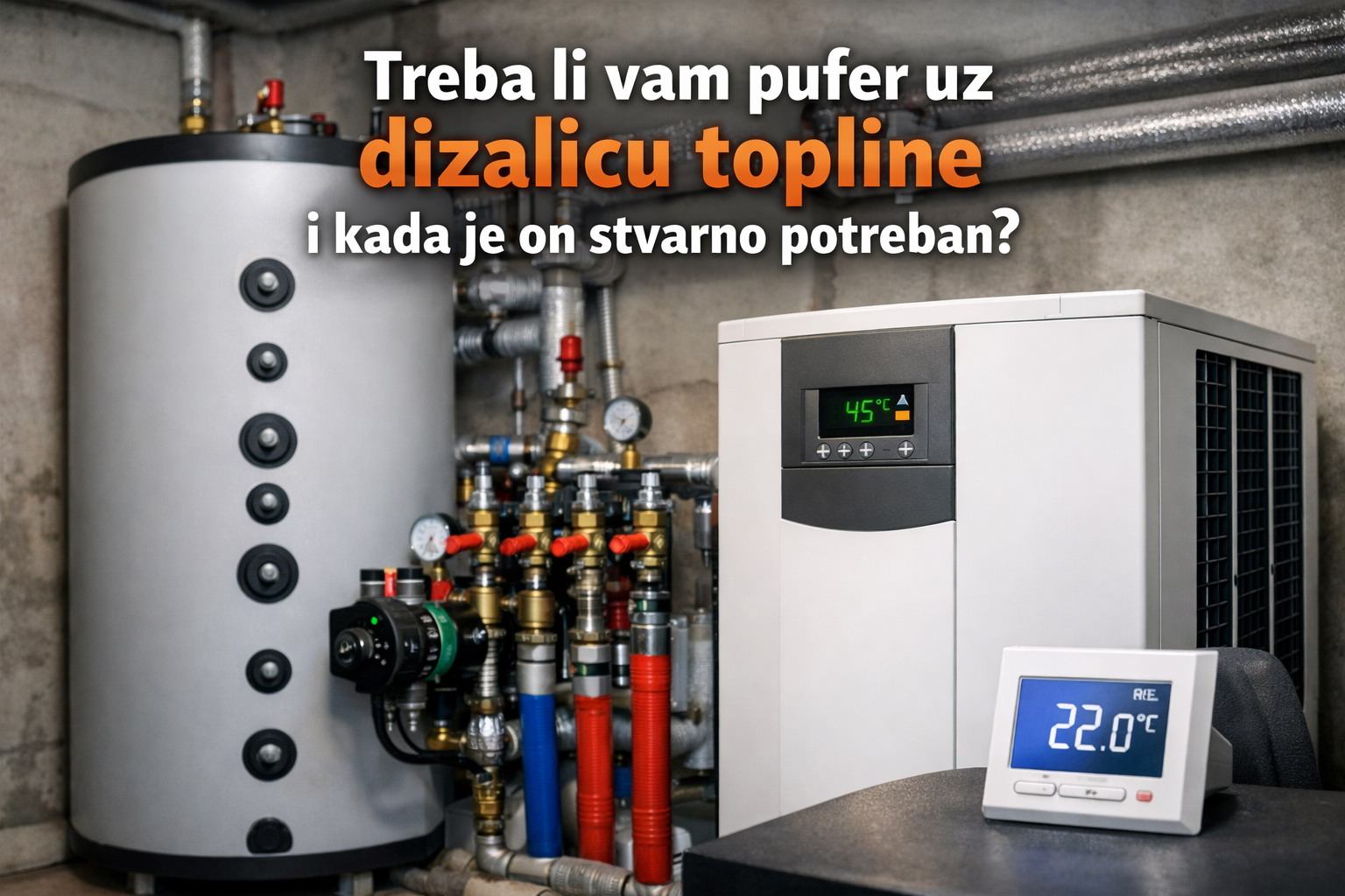 Treba li vam pufer uz dizalicu topline i kada je on stvarno potreban?