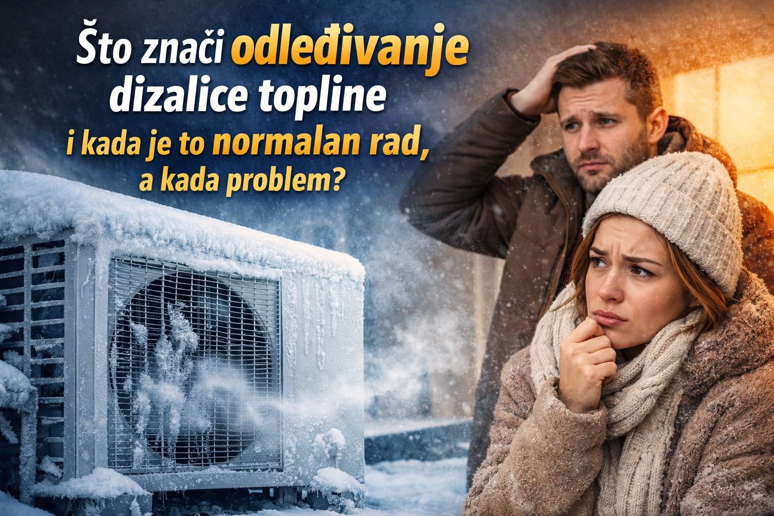 Što znači odleđivanje dizalice topline i kada je to normalan rad, a kada problem?