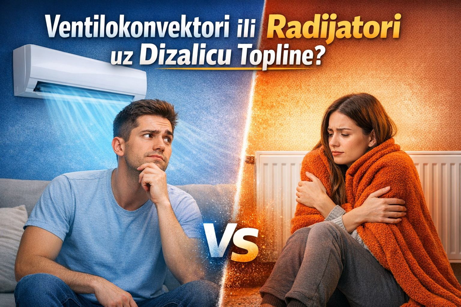Ventilokonvektori ili radijatori uz dizalicu topline – što je bolje za grijanje i hlađenje?