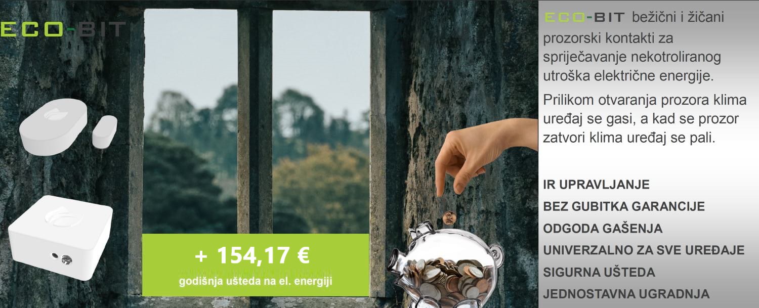 ECO-BIT BEŽIČNI MAGNETSKI KONTAKTI za prozore i vrata