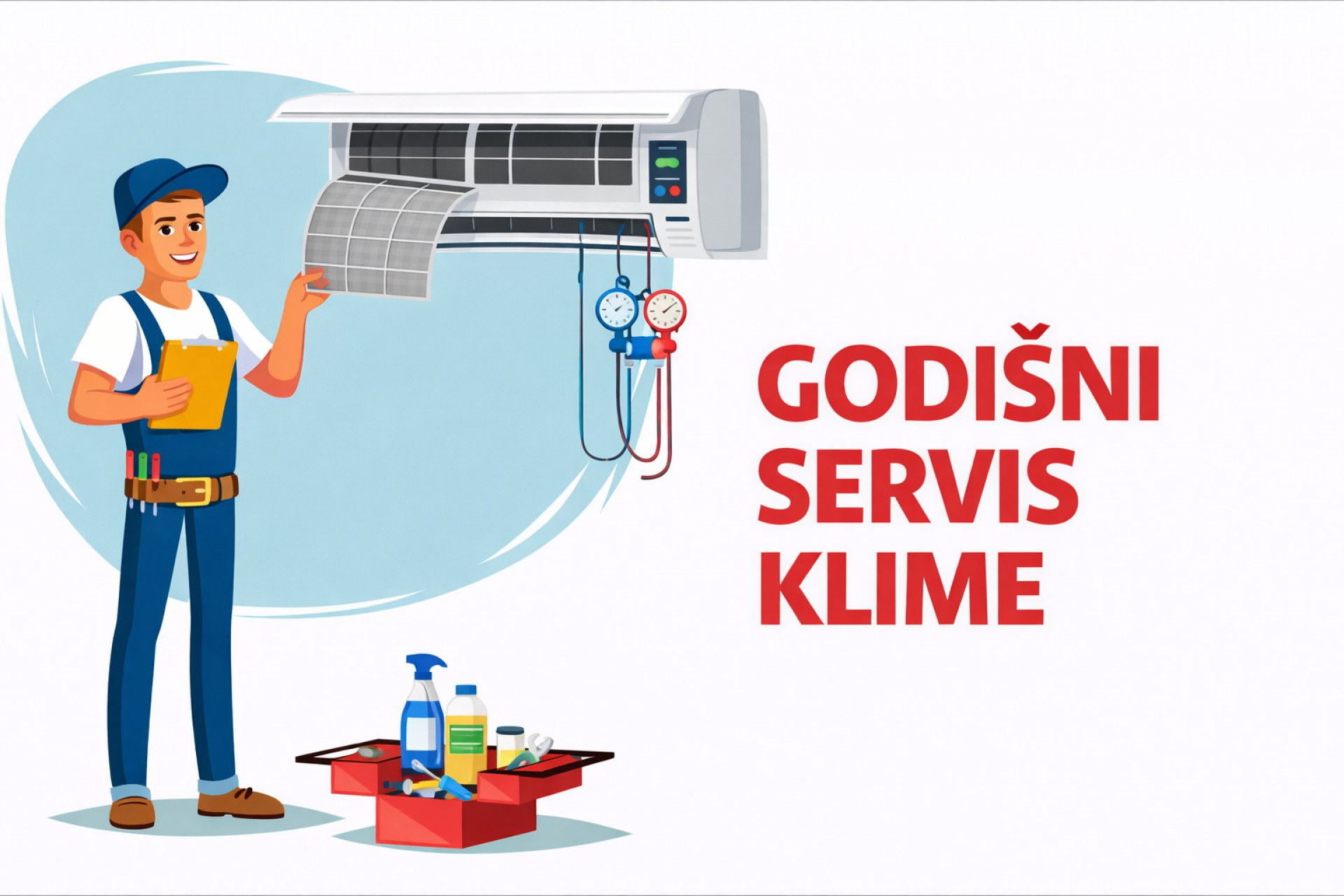GODIŠNJI SERVIS - ČIŠĆENJE KLIMA UREĐAJA
