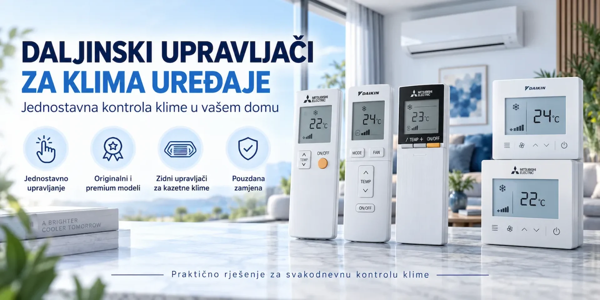 DALJINSKI UPRAVLJAČI ZA KLIMA UREĐAJE
